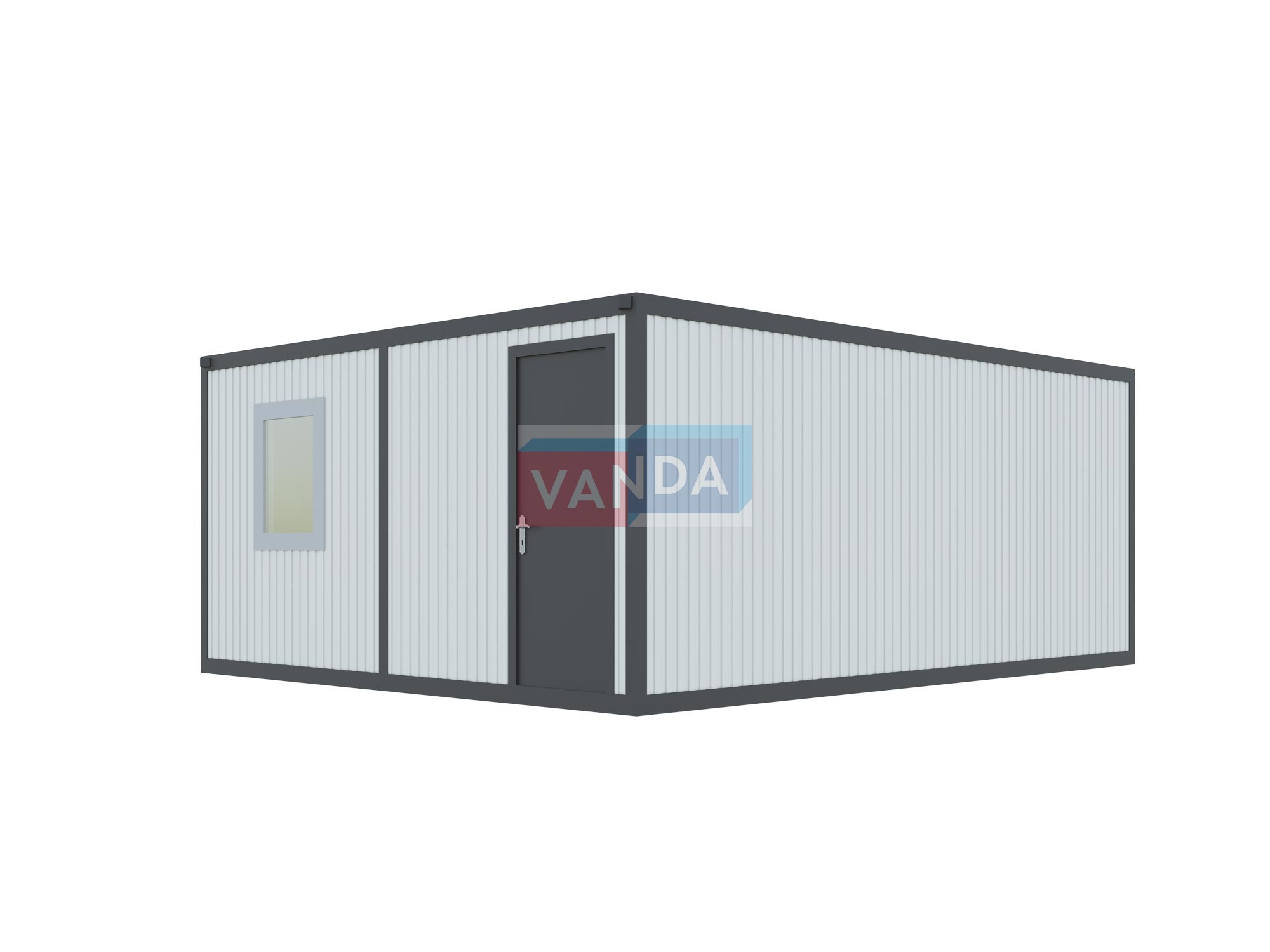 Модульная бытовка с плоской крышей 4.8х6.0